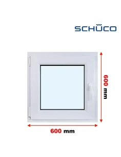 Kunststofffenster PVC Fenster 60 x 60 cm Dreh-Kipp Schüco LivIng 82