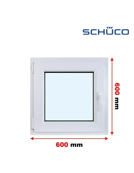 Kunststofffenster PVC Fenster 60 x 60 cm Dreh-Kipp Schüco LivIng 82
