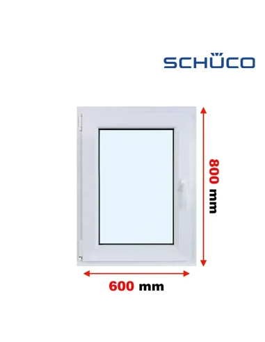 Kunststofffenster PVC Fenster 60 x 80 cm Dreh-Kipp Schüco LivIng 82