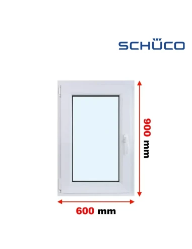 Kunststofffenster PVC Fenster 60 x 90 cm Dreh-Kipp Schüco LivIng 82