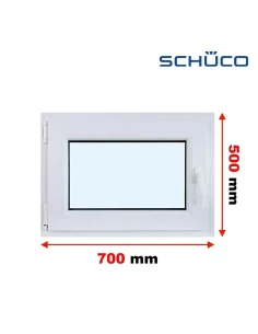 Kunststofffenster PVC Fenster 70 x 50 cm Dreh-Kipp Schüco LivIng 82