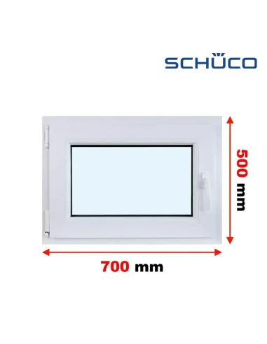 Kunststofffenster PVC Fenster 70 x 50 cm Dreh-Kipp Schüco LivIng 82