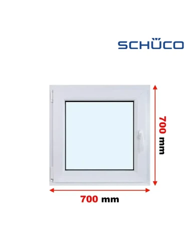 Kunststofffenster PVC Fenster 70 x 70 cm Dreh-Kipp Schüco LivIng 82