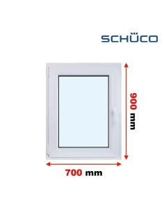 Kunststofffenster PVC Fenster 70 x 90 cm Dreh-Kipp Schüco LivIng 82