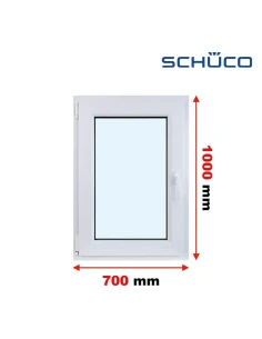 Kunststofffenster PVC Fenster 70 x 100 cm Dreh-Kipp Schüco LivIng 82