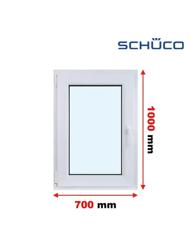 Kunststofffenster PVC Fenster 70 x 100 cm Dreh-Kipp Schüco LivIng 82
