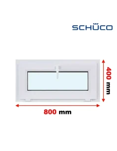 Kunststofffenster PVC Fenster 80 x 40 cm Kipp Schüco LivIng 82
