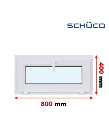 Kunststofffenster PVC Fenster 80 x 40 cm Kipp Schüco LivIng 82