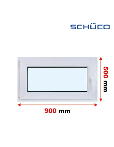 Kunststofffenster PVC Fenster 90 x 50 cm Dreh-Kipp Schüco LivIng 82