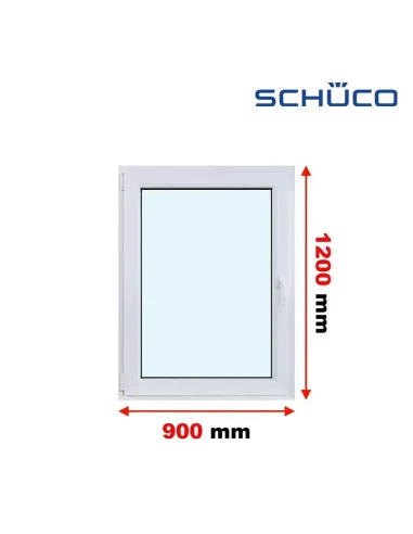 Kunststofffenster PVC Fenster 90 x 120 cm Dreh-Kipp Schüco LivIng 82