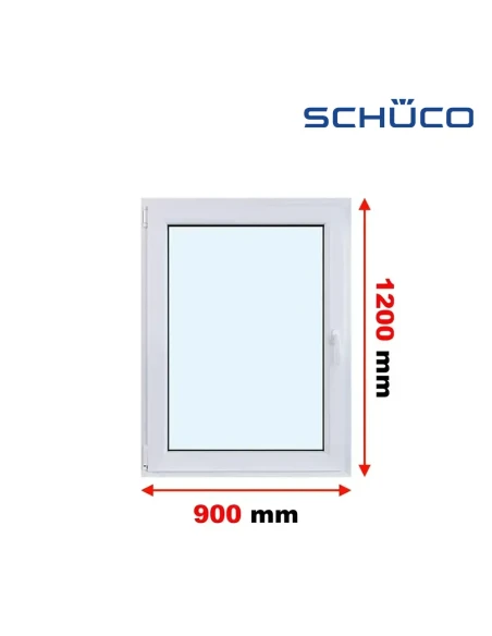 Kunststofffenster PVC Fenster 90 x 120 cm Dreh-Kipp Schüco LivIng 82