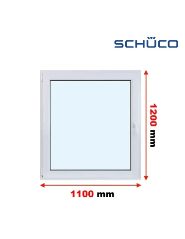 Kunststofffenster PVC Fenster 110 x 120 cm Dreh-Kipp Schüco LivIng 82