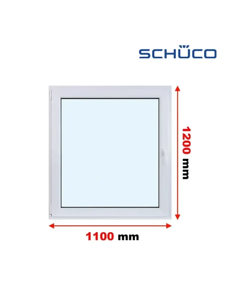 Kunststofffenster PVC Fenster 110 x 120 cm Dreh-Kipp Schüco LivIng 82