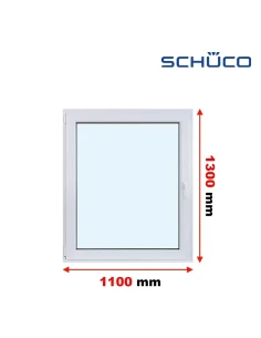 Kunststofffenster PVC Fenster 110 x 130 cm Dreh-Kipp Schüco LivIng 82