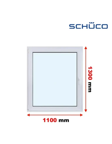 Kunststofffenster PVC Fenster 110 x 130 cm Dreh-Kipp Schüco LivIng 82
