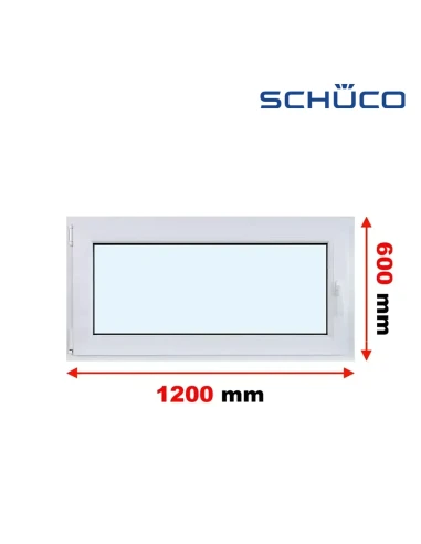 Kunststofffenster PVC Fenster 120 x 60 cm Kipp Schüco LivIng 82