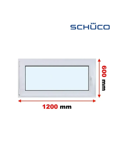 Kunststofffenster PVC Fenster 120 x 60 cm Kipp Schüco LivIng 82