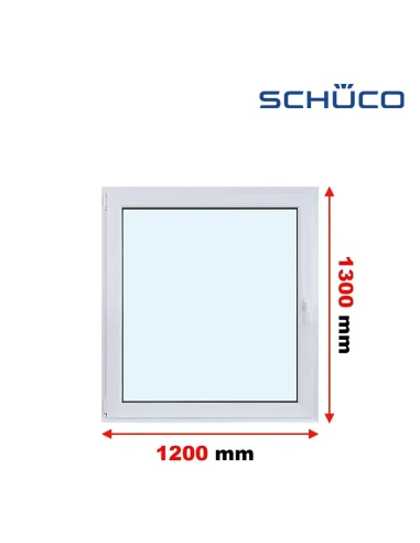 Kunststofffenster PVC Fenster 120 x 130 cm Dreh-Kipp Schüco LivIng 82