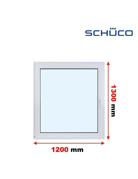 Kunststofffenster PVC Fenster 120 x 130 cm Dreh-Kipp Schüco LivIng 82