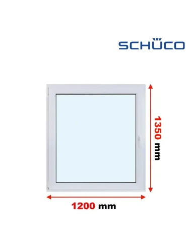 Kunststofffenster PVC Fenster 120 x 135 cm Dreh-Kipp Schüco LivIng 82
