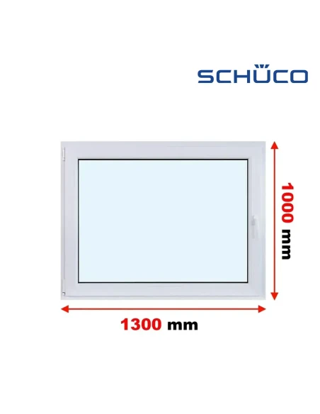 Kunststofffenster PVC Fenster 130 x 100 cm Dreh-Kipp Schüco LivIng 82