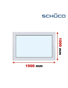 Kunststofffenster PVC Fenster 150 x 100 cm Dreh-Kipp Schüco LivIng 82