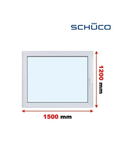 Kunststofffenster PVC Fenster 150 x 120 cm Dreh-Kipp Schüco LivIng 82