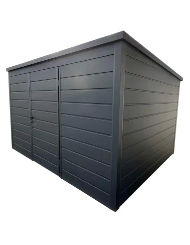 Metall Gerätehaus Geräteschuppen Gartenhaus 3x2 m - Anthrazit