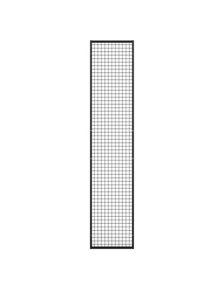 Deko Wandgitter Gitterwand Schwarz Metall - 50 x 238 cm