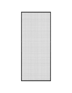 Deko Wandgitter Gitterwand Schwarz Metall - 102 x 238 cm