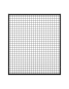 Deko Wandgitter Gitterwand Schwarz Metall - 102 x 118 cm