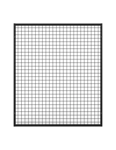 Deko Wandgitter Gitterwand Schwarz Metall - 102 x 118 cm