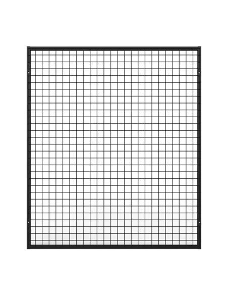 Deko Wandgitter Gitterwand Schwarz Metall - 102 x 118 cm