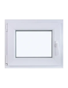 Kunststofffenster DREH/KIPP 600 x 500 mm Zweifachverglasung Weiß - SOFORT VERFÜGBAR