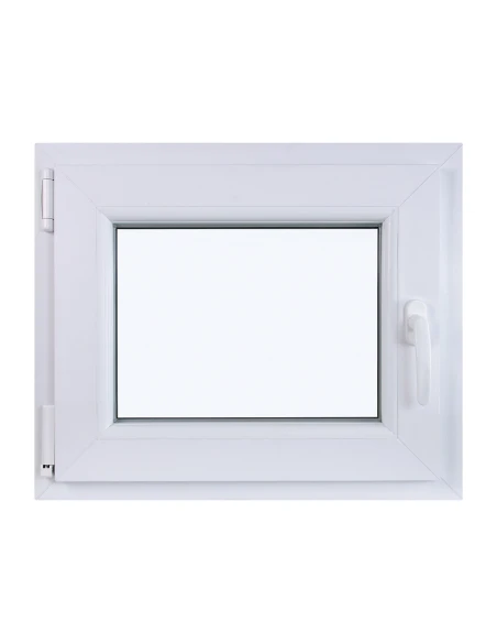 Kunststofffenster DREH/KIPP 600 x 500 mm Zweifachverglasung Weiß - SOFORT VERFÜGBAR
