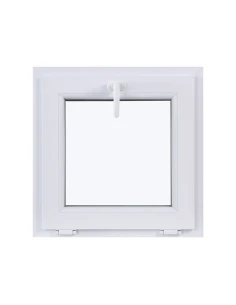 Kunststofffenster KIPP 600 x 600 mm Zweifachverglasung Weiß - SOFORT VERFÜGBAR