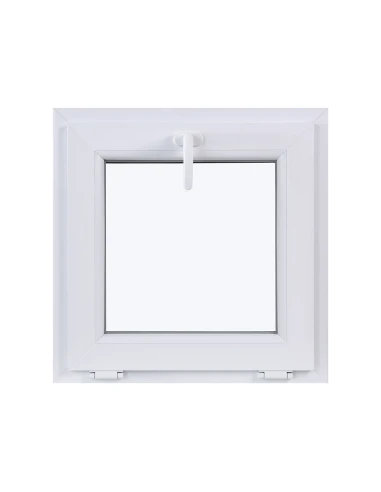 Kunststofffenster KIPP 600 x 600 mm Zweifachverglasung Weiß - SOFORT VERFÜGBAR