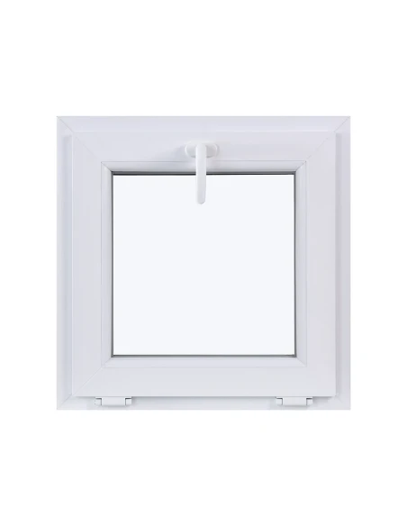 Kunststofffenster KIPP 600 x 600 mm Zweifachverglasung Weiß - SOFORT VERFÜGBAR