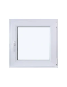 Kunststofffenster DREH/KIPP 700 x 700 mm Zweifachverglasung Weiß - SOFORT VERFÜGBAR