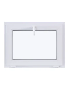 Kunststofffenster KIPP 800 x 600 mm Zweifachverglasung Weiß - SOFORT VERFÜGBAR