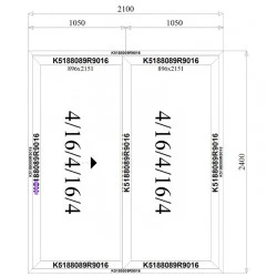 Aluminium Hebe-Schiebetüren 2100 x 2400 mm MB-77HS 2