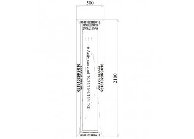 Aluminium Dreh-kipp Fenster 500 x 2100 mm MB 79N