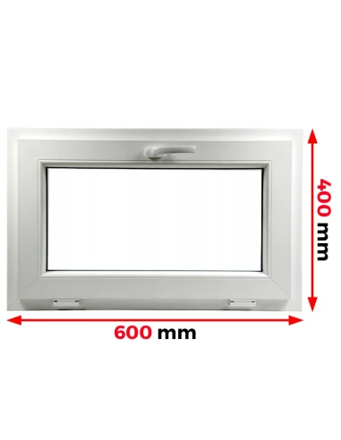 Kunststofffenster PVC Fenster 60 x 40 cm KIPP Aluplast Ideal 4000