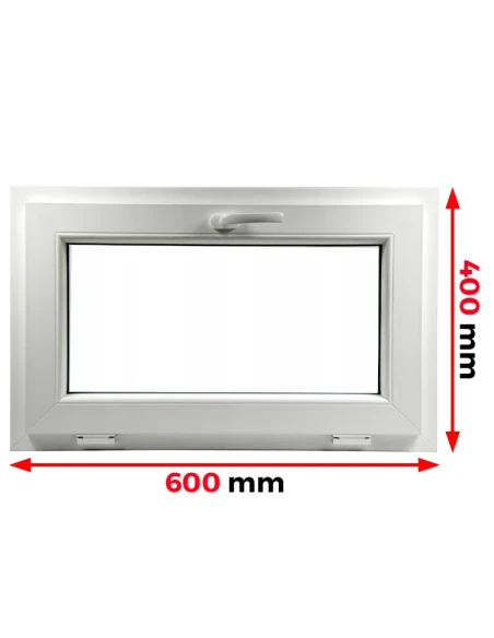 Kunststofffenster PVC Fenster 60 x 40 cm KIPP Aluplast Ideal 4000
