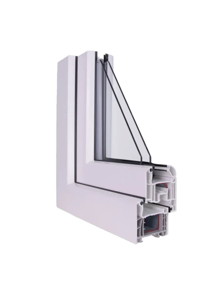 Kunststofffenster PVC Fenster 116,5 x 83,5 cm KIPP Aluplast Ideal 4000