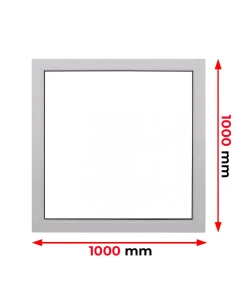 Kunststofffenster PVC Fenster 100 x 100 cm FIX Aluplast Ideal 4000