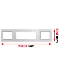 Kunststofffenster PVC Fenster 250 x 60 cm FIX | KIPP | FIX Aluplast Ideal 4000