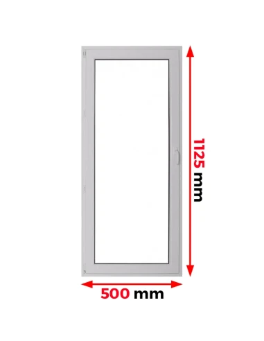 Kunststofffenster PVC Fenster 50 x 112,5 cm DREH Aluplast Ideal 4000