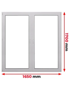 Kunststofffenster PVC Fenster 165 x 170 cm DREH/KIPP | DREH Aluplast Ideal 4000