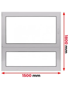 Kunststofffenster PVC Fenster 145 x 145 mm DREH/KIPP | FIX Aluplast Ideal 4000
